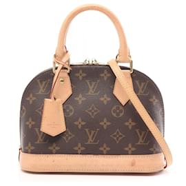 Louis Vuitton-Bolsa de mão Monogram Alma BB M53152 da Louis Vuitton-Marrom