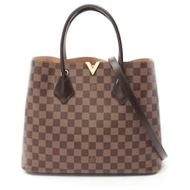 Louis Vuitton-Bolsa Damier Kensington Louis Vuitton N41435-Marrom