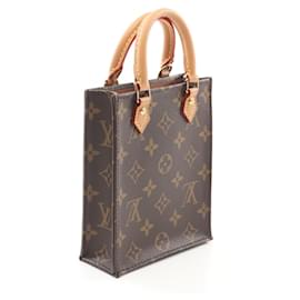 Louis Vuitton-Bolsa de mão Petite Sac Plat Louis Vuitton M69442-Marrom