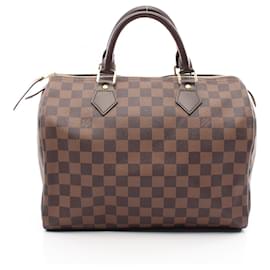 Louis Vuitton-Bolsa Louis Vuitton Damier Speedy 30 N41531-Marrom