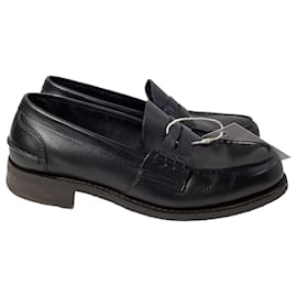 Church's- Church's Penny Loafers in Black Calfskin Leather-Black
