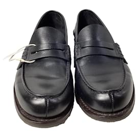Church's- Church's Penny Loafers in Black Calfskin Leather-Black