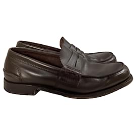 Church's- Church's Pembrey Loafers in Brown Calfskin Leather-Brown,Red
