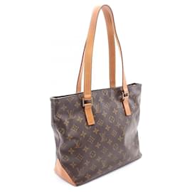 Louis Vuitton-Bolsa de Ombro Louis Vuitton Monogram Cabas Piano M51148-Marrom