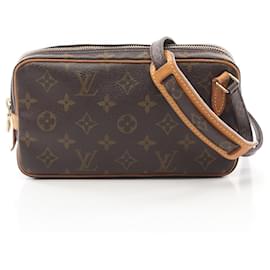 Louis Vuitton-Bolsa de Ombro Monogram Louis Vuitton M51828-Marrom