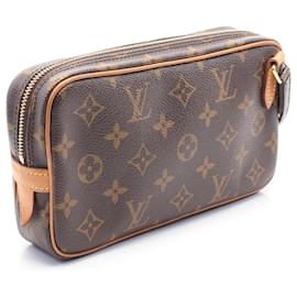 Louis Vuitton-Bolsa de Ombro Monogram Louis Vuitton em Couro PVC M51828-Marrom
