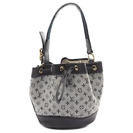 Louis Vuitton-Bolsa Louis Vuitton Noé em lona e couro-Cinza