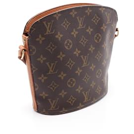 Louis Vuitton-Bolsa de Ombro Monogram Drouot Louis Vuitton M51290-Marrom