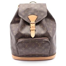 Louis Vuitton-Louis Vuitton Monogram Montsouris GM Backpack M51135-Brown