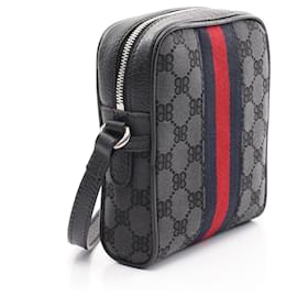 Balenciaga-Balenciaga Canvas Leather Shoulder Bag-Black