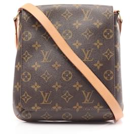 Louis Vuitton-Bolsa de ombro Louis Vuitton Monogram Musette Salsa com alça longa M51387-Marrom