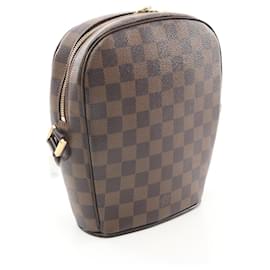 Louis Vuitton-Bolsa de Ombro Damier Ebene Ipanema PM Louis Vuitton N51294-Marrom