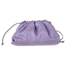Bottega Veneta-Bottega Veneta Mini Pouch in Pastel Purple Lambskin Leather-Other