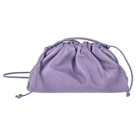 Bottega Veneta-Bottega Veneta Mini Pouch in Pastel Purple Lambskin Leather-Other