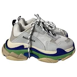 Balenciaga-Balenciaga Triple S Sneakers in Multicolor Polyester-Multiple colors