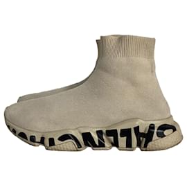 Balenciaga-Baskets Speed Graffiti Balenciaga en polyester beige-Beige