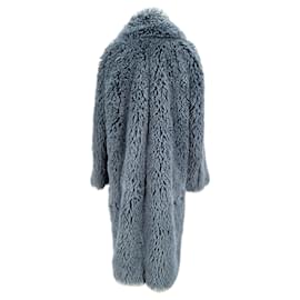 Autre Marque-BAZAR DELUXE Coats T.IT 40 Faux fur-Blue
