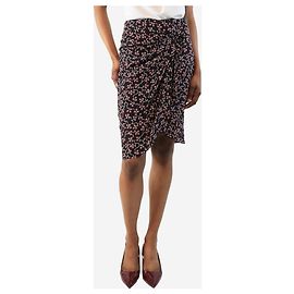 Isabel Marant Schwarzer Blumen-Minirock - Größe UK 6 Schwarz