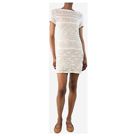 Emilio Pucci Creme Häkel-Minikleid - Größe S Roh