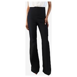 Akris-Black flared trousers - size UK 6-Black