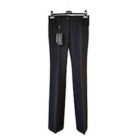Dolce & Gabbana-DOLCE & GABBANA WOOL PANTS.-Black