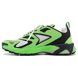 Louis Vuitton-Louis Vuitton Green and White Sneakers-White,Green