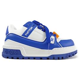 Louis Vuitton-Tênis Louis Vuitton azul e branco-Branco,Azul