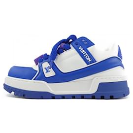 Louis Vuitton-Tênis Louis Vuitton azul e branco-Branco,Azul