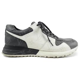 Louis Vuitton-Tênis Louis Vuitton pretos, cinzas e brancos-Marrom,Preto,Branco