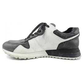 Louis Vuitton-Tênis Louis Vuitton pretos, cinzas e brancos-Marrom,Preto,Branco