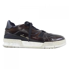 Louis Vuitton-Tênis pretos e marrons Louis Vuitton-Marrom,Preto