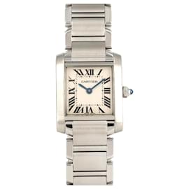 Cartier-Cartier Tank Francaise SM W51008Q3 Stainless Steel Wristwatch-Other