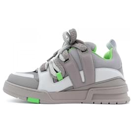 Louis Vuitton-Louis Vuitton Beige and Gray Sneakers-Brown,Beige