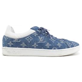 Louis Vuitton-Tênis Louis Vuitton azul e branco-Branco,Azul