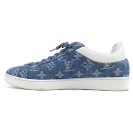 Louis Vuitton-Tênis Louis Vuitton azul e branco-Branco,Azul