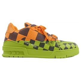 Louis Vuitton-Tênis Laranja Louis Vuitton-Laranja
