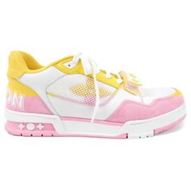 Louis Vuitton-Tênis brancos e amarelos Louis Vuitton-Branco,Amarelo