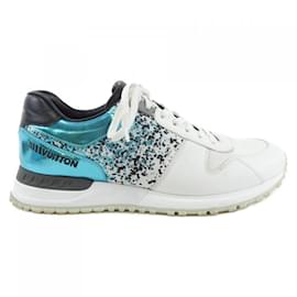 Louis Vuitton-Tênis verdes e brancos Louis Vuitton-Branco,Verde
