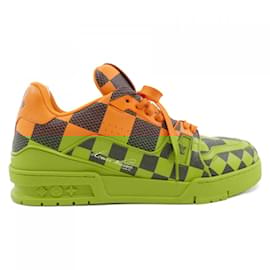 Louis Vuitton-Tênis Laranja Louis Vuitton-Laranja