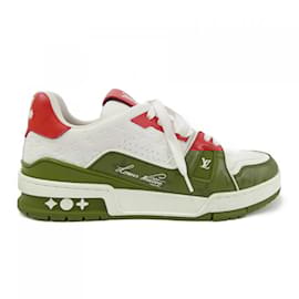Louis Vuitton-Tênis vermelhos e brancos Louis Vuitton-Branco,Vermelho