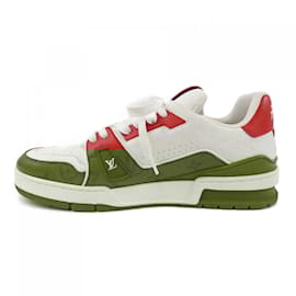 Louis Vuitton-Tênis vermelhos e brancos Louis Vuitton-Branco,Vermelho