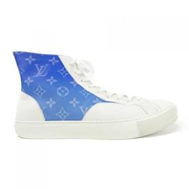 Louis Vuitton-Tênis Louis Vuitton azuis e brancos-Branco,Azul
