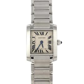 Cartier-Cartier Tank Francaise SM W51008Q3 Stainless Steel Wristwatch-Other