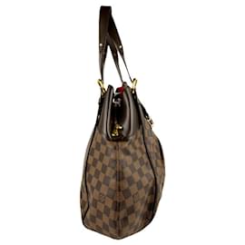 Louis Vuitton-Bolsa de Ombro Damier Sistine GM da Louis Vuitton-Marrom