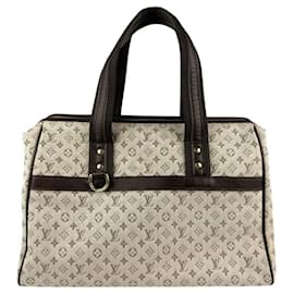 Louis Vuitton-Bolsa Louis Vuitton Monogram Mini Josephine GM-Marrom,Bege,Caqui