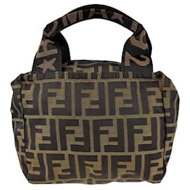 Fendi-Sac à main Fendi Zucca-Marron