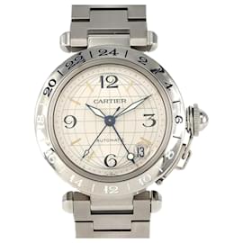 Cartier-Cartier Pasha C GMT W31029M7 Stainless Steel Automatic Watch-Other