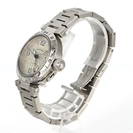 Cartier-Cartier Pasha C GMT W31029M7 Stainless Steel Automatic Watch-Other