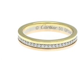 Cartier Vendome Three-Color Diamond Ring Golden