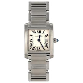 Cartier-Cartier Tank Francaise SM W51008Q3 Stainless Steel Wristwatch-Other